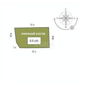 Дом 75м&sup2;, 2-этажный, участок 7 сот.  