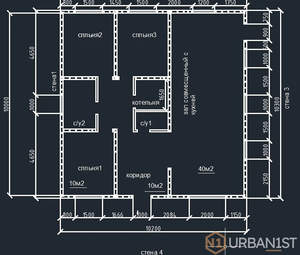 Дом 130м&sup2;, 1-этажный, участок 8 сот.  