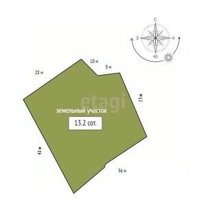 Дача 155м², 2-этажный, участок 13 сот.  