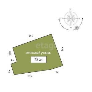 Дом 36м&sup2;, 2-этажный, участок 8 сот.  