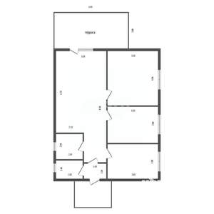 Дом 99м², 1-этажный, участок 7 сот.  