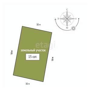 Дом 89м&sup2;, 2-этажный, участок 15 сот.  