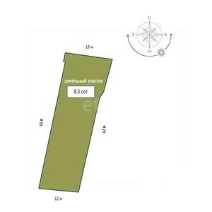 Дом 25м&sup2;, 1-этажный, участок 8 сот.  