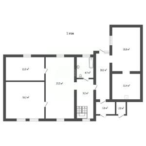 Дом 180м², 2-этажный, участок 6 сот.  