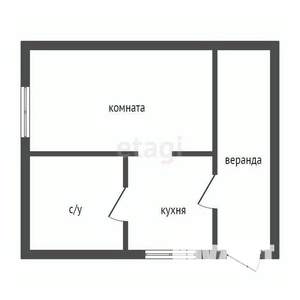 Дом 46м&sup2;, 1-этажный, участок 6 сот.  