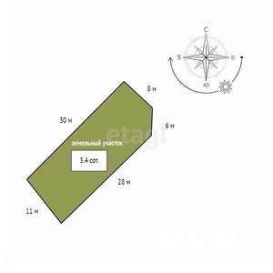 Дом 165м&sup2;, 2-этажный, участок 3 сот.  