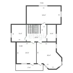 Дом 150м&sup2;, 2-этажный, участок 8 сот.  