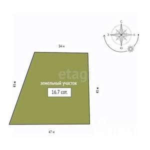 Дом 68м², 2-этажный, участок 17 сот.  