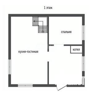 Дом 36м&sup2;, 2-этажный, участок 4 сот.  