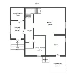 Дом 149м&sup2;, 2-этажный, участок 12 сот.  