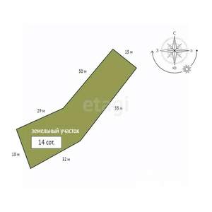 Дом 63м&sup2;, 1-этажный, участок 8 сот.  