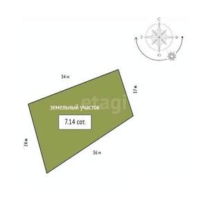 Дом 115м&sup2;, 2-этажный, участок 714 сот.  