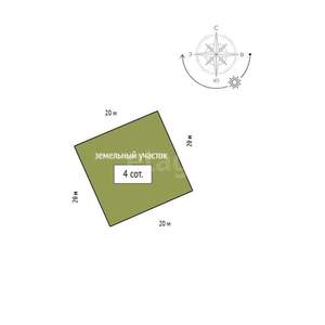 Дача 40м², 2-этажный, участок 4 сот.  