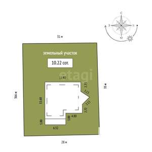 Дом 305м&sup2;, 2-этажный, участок 10 сот.  