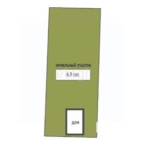 Дом 28м&sup2;, 1-этажный, участок 7 сот.  