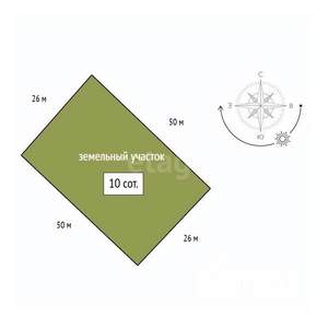 Дом 70м&sup2;, 1-этажный, участок 10 сот.  