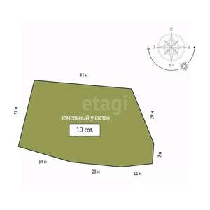 Дом 83м&sup2;, 1-этажный, участок 10 сот.  