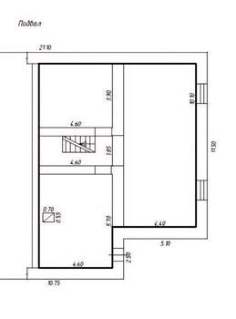 Коттедж 283м², 3-этажный, участок 10 сот.  