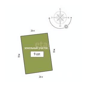 Дом 90м&sup2;, 1-этажный, участок 9 сот.  