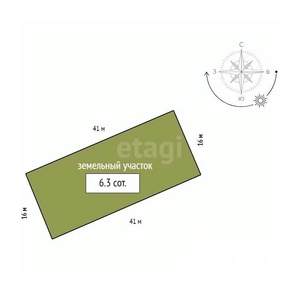 Дом 27м&sup2;, 1-этажный, участок 6 сот.  