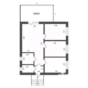 Дом 90м², 1-этажный, участок 7 сот.  