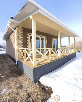 Дом 95м&sup2;, 1-этажный, участок 10 сот.  