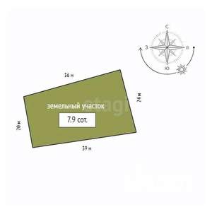 Дом 116м&sup2;, 1-этажный, участок 8 сот.  