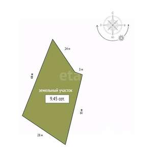 Дом 108м&sup2;, 1-этажный, участок 9 сот.  