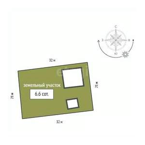 Дом 50м&sup2;, 2-этажный, участок 7 сот.  