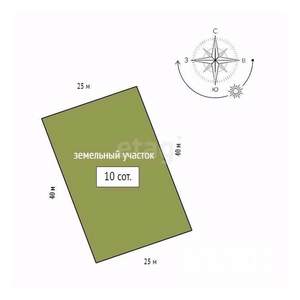 Дом 40м², 1-этажный, участок 10 сот.  