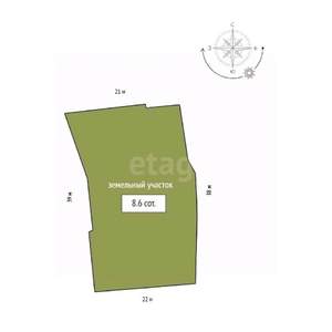 Дом 29м&sup2;, 1-этажный, участок 4 сот.  