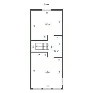 Дом 142м², 2-этажный, участок 7 сот.  