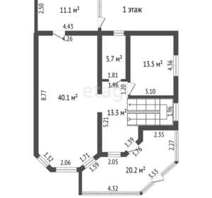 Дом 177м², 2-этажный, участок 5 сот.  