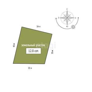 Дом 91м&sup2;, 1-этажный, участок 12 сот.  