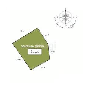 Дом 42м², 1-этажный, участок 11 сот.  