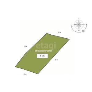 Дом 69м&sup2;, 2-этажный, участок 6 сот.  