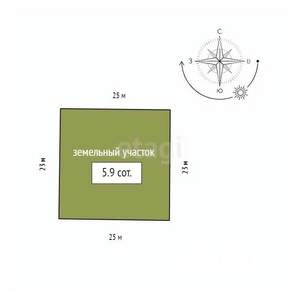 Дом 28м², 1-этажный, участок 6 сот.  