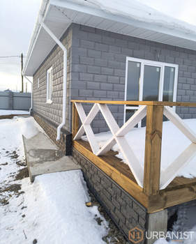 Дом 100м&sup2;, 1-этажный, участок 9 сот.  