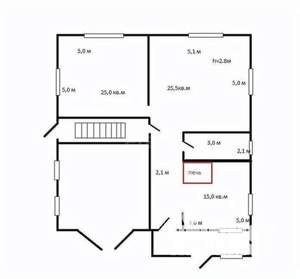 Дом 371м&sup2;, 2-этажный, участок 7 сот.  