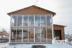 Дом 210м&sup2;, 2-этажный, участок 6 сот.  