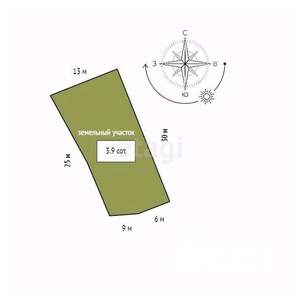Дача 43м², 3-этажный, участок 4 сот.  