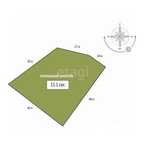 Дом 67м&sup2;, 2-этажный, участок 15 сот.  