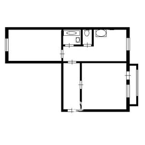 2-к квартира, на длительный срок, 53м2, 4/10 этаж