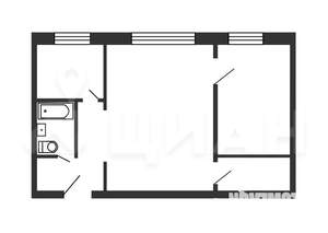 2-к квартира, на длительный срок, 50м2, 1/5 этаж