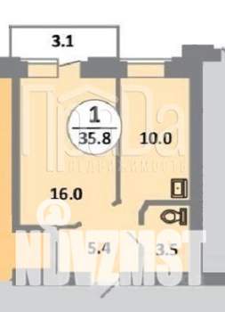 1-к квартира, на длительный срок, 35м2, 9/14 этаж