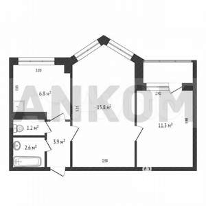 2-к квартира, на длительный срок, 41м2, 4/9 этаж