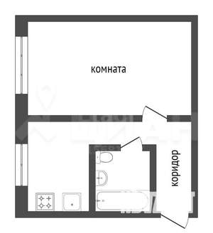 1-к квартира, на длительный срок, 32м2, 1/9 этаж