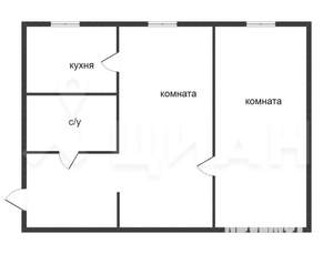 2-к квартира, на длительный срок, 45м2, 1/5 этаж