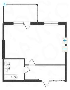 Студия квартира, на длительный срок, 34м2, 10/17 этаж