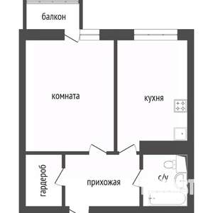 1-к квартира, на длительный срок, 44м2, 3/25 этаж